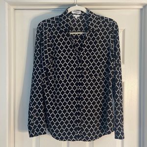 Button down long sleeve shirt.